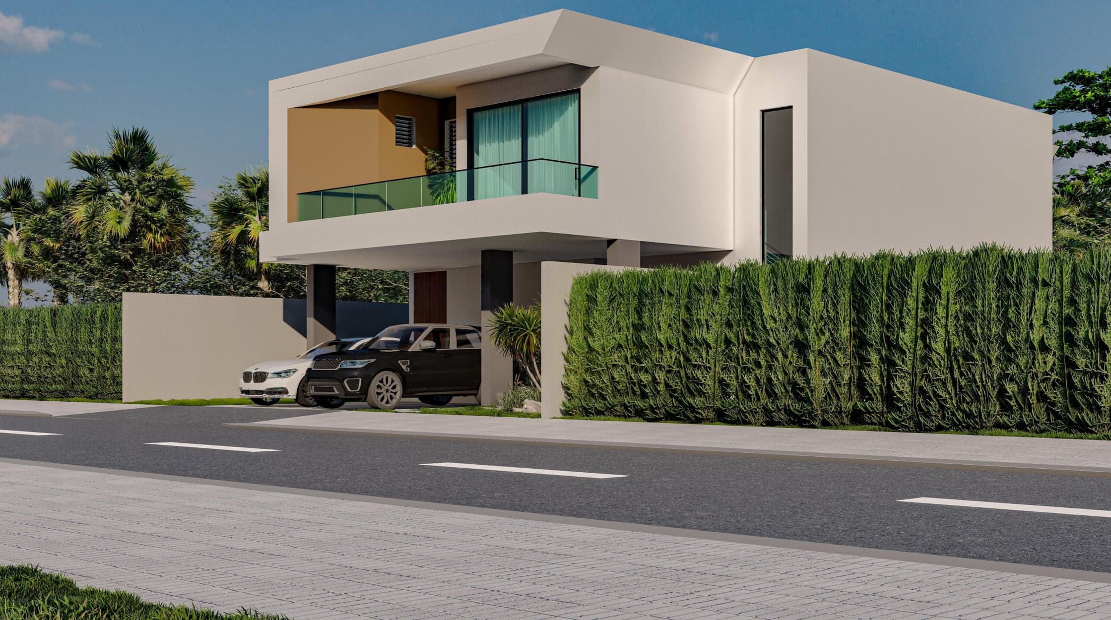 Rendu 3D d’une villa duplex Chrysanthème du programme BEST BUILDING LUXURY